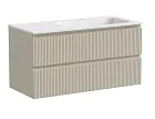 Тумба под раковину Sancos Snob T 100 см подвесная, правая, Beige Soft, SNT100RCE