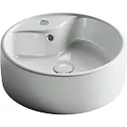 Умывальник Ceramicanova Element накладной 40х40см круглый белый глянцевый, CN5027