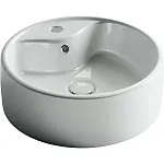 Умывальник Ceramicanova Element накладной 40х40см круглый белый глянцевый, CN5027