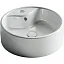 Умывальник Ceramicanova Element накладной 40х40см круглый белый глянцевый, CN5027