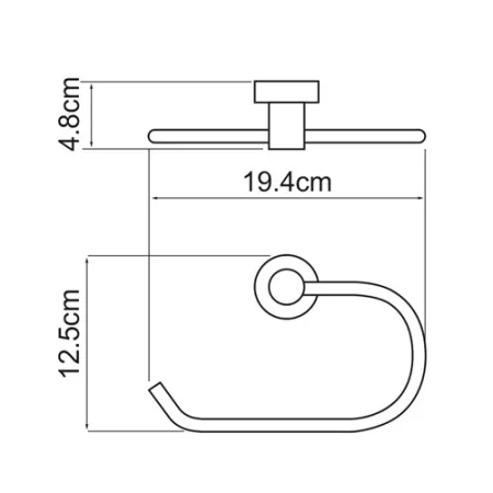 Полотенцедержатель WasserKRAFT Donau 9460, кольцо