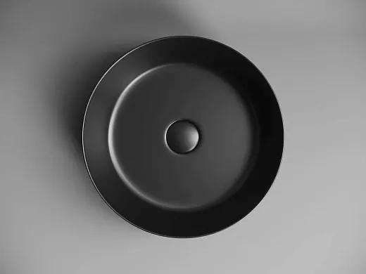 Умывальник Ceramicanova Element CN6022MB 39х39х12см накладной круглый без перелива, CN6022MB