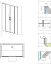 Душевая дверь Radaway Idea Black DWD 190x200