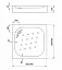 Душевой поддон Deante Corner KTC_041B 90х90