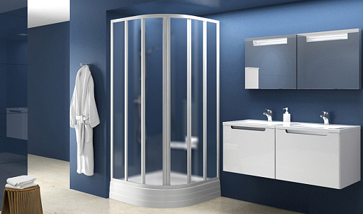 Душевой уголок Ravak Supernova SKKP6-90 белый+транспарент