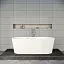 Ванна акриловая VitrA Geo 170 x 80.5 см отдельностоящая+ножки+скрытый сифон, прямоугольная, белая, 65370006000