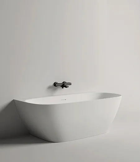 Ванна Salini Sofia 102522MF, 170 х 79 см, из искусственного камня S-Stone, цвет белый матовый, покраска по RAL полностью