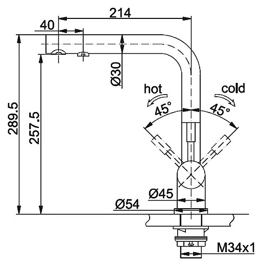 Смеситель Franke Atlas 120.0179.978 для кухонной мойки