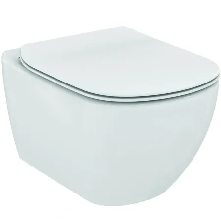 Комплект: инсталляция OLI 120 с кнопкой Slim хром матовый и унитаз подвесной Ideal Standard Tesi AquaBlade с сиденьем Soft-Close