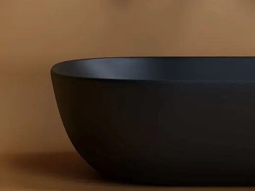 Раковина Ceramicanova Element накладная, 45.5 х 32.5 см, черный матовый, CN6009MB, сантехфарфор