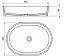 Раковина Holbi Ariel, 55x40, из Solid Surface