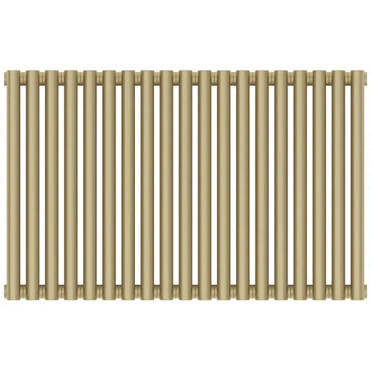 Радиатор отопления Сунержа Эстет-00, ширина 85.5 см, высота 50 см, 19 секций, боковое подключение, цвет матовая шампань, 022-0332-5019