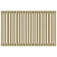 Радиатор отопления Сунержа Эстет-00, ширина 85.5 см, высота 50 см, 19 секций, боковое подключение, цвет матовая шампань, 022-0332-5019