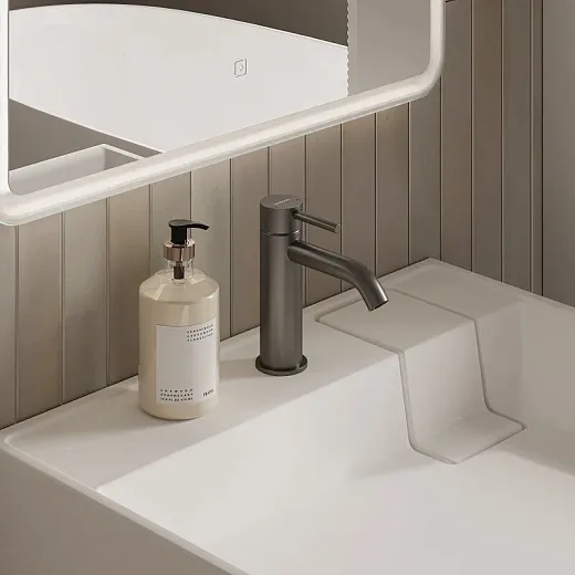 Умывальник на стиральную машину Ceramicanova Quattro 60см искусственный камень, CN0101