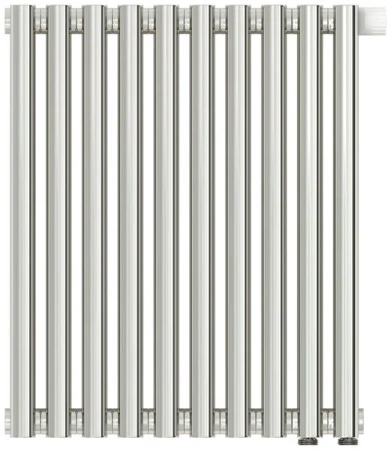 Радиатор стальной трубчатый Сунержа Эстет-00 EU50, ширина 45 см, высота 50 см, 10 секций, нижнее подключение левое EU50/правое EU50, хром, 00-0322-5010