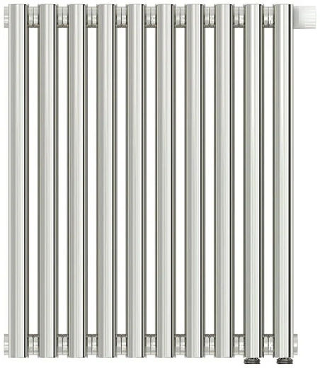 Радиатор стальной трубчатый Сунержа Эстет-00 EU50, ширина 45 см, высота 50 см, 10 секций, нижнее подключение левое EU50/правое EU50, хром, 00-0322-5010