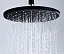 Верхний душ WasserKRAFT A077, D 22,5 см, 76 форсунок, черный
