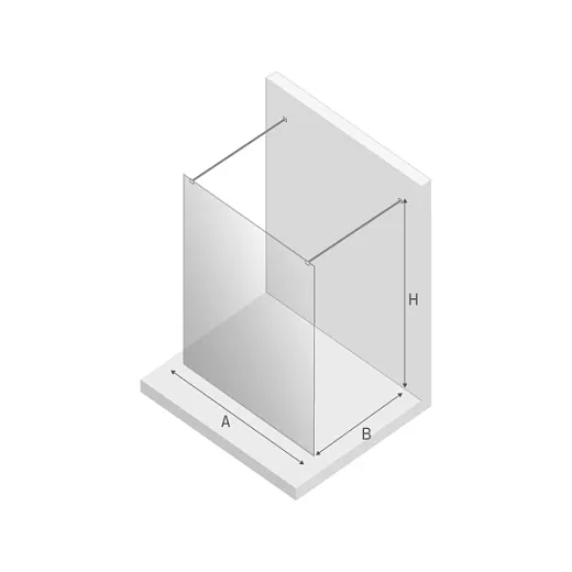Душевая перегородка walk-in New Trendy NEW MODUS 100x200 (var 8)