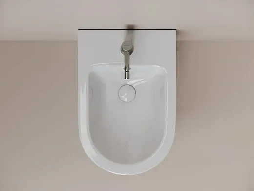 Биде Ceramicanova Whirl CN11008, подвесное, белый