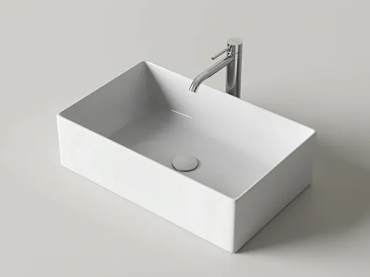 Умывальник накладной Ceramicanova Адель (Adele) 56x34.5x16см, белый, CN6088