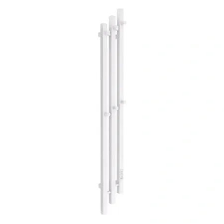 Полотенцесушитель электрический Маргроид Ferrum Inaro 3 Cascade СНШ профильный 120×6×12 Белый матовый, скрытого монтажа, таймер справа