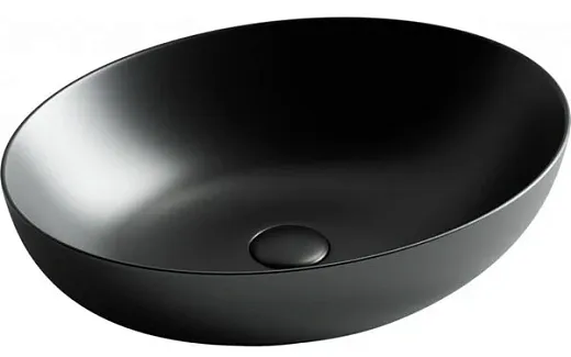 Умывальник Ceramicanova Element 52х39.5х13см накладной черный матовый, CN6017MB