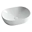 Умывальник Ceramicanova CN5010 48х35х13см накладной овальный без перелива, CN5010