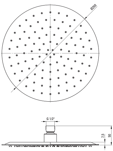 Душевая система скрытого монтажа Deante ARNIKA GOLD BR NAC_R9QP золото