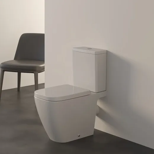 Унитаз напольный безободковый Ideal Standard i.life B, для монтажа с бачком, технология RimLS+