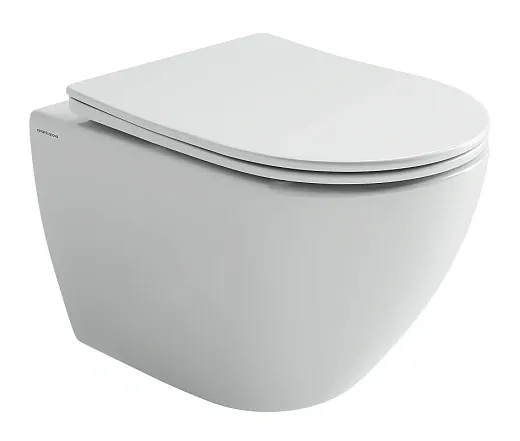Подвесной унитаз Ceramicanova Mia CN1805T, смыв Торнадо, сиденье микролифт, белый