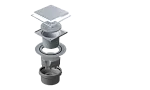 Точечный трап 2в1 Pestan Confluo Standard Vertical Plate 15x15 no flange, 13702561
