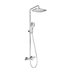 Душевая система Termo X070163 3 режима, 25 см, square, неповор. излив, термостат, верхний душ, с лейкой