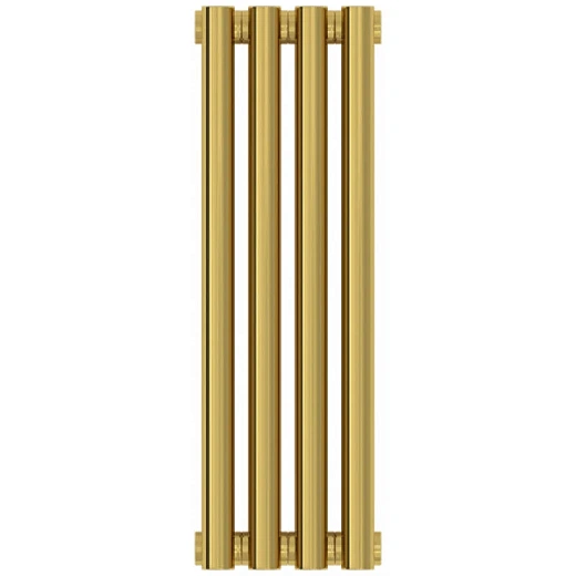 Радиатор трубчатый Сунержа Эстет-0, 4 секции, боковое подключение, цвет золото, 03-0331-5004