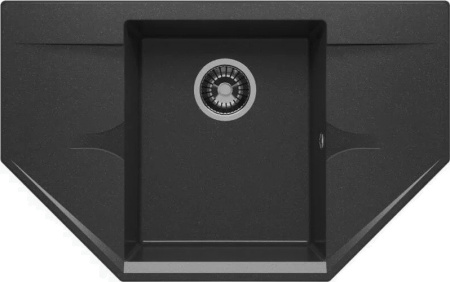 Мойка кухонная Polygran RIFF-800 черный №16
