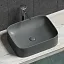 Раковина Ceramicanova Element CN6052MDH, 50 см, сантехфарфор, цвет темный антрацит матовый