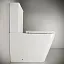 Напольный унитаз Ceramicanova Cubic Rimless CN1803, безободковый, с бачком, сиденье Soft Close, сантехфарфор, белый