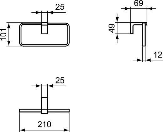 Полотенцедержатель Ideal Standard CONCA T4502GN
