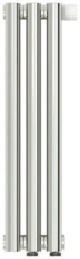 Радиатор стальной трубчатый Сунержа Эстет-11 EU50, ширина 15 см, высота 50 см, 3 секции, нижнее подключение левое EU50/правое EU50, хром, 00-0312-5003