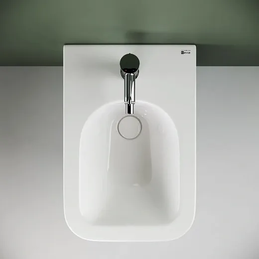 Биде Ceramicanova Metric CN3008 подвесное, 1 отверстие под смеситель, белый, сантехфарфор