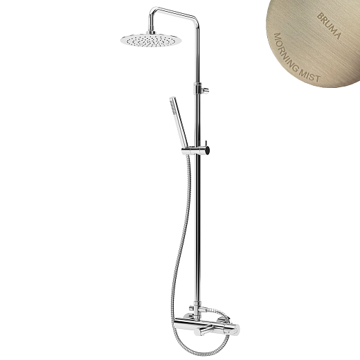 Душевая система Bruma Leaf 1672831MM Morning Mist сталь матовая