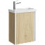 AQWELLA Urban подвесная тумба под умывальник 45,5 см, цвет дерево светлое