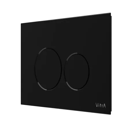 Кнопка смыва для инсталляции VitrA Origin двойной смыв, глянцевая черная, 740-2450
