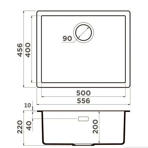 Кухонная мойка Omoikiri Yamakawa 55T Integra-CH Tetogranit/шампань