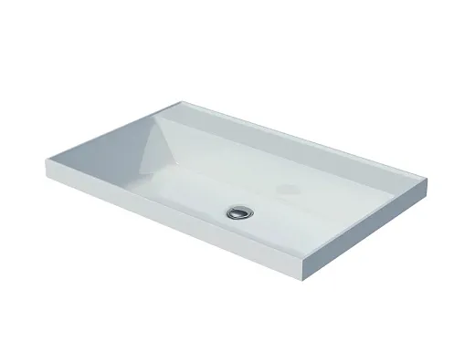 4627173210171-б/о Раковина Madera Classica 70 литьевой мрамор без отверстия под смеситель и без перелива