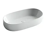 Умывальник Ceramicanova Element CN5022 67.5х35х14см накладной овальный без перелива, CN5022