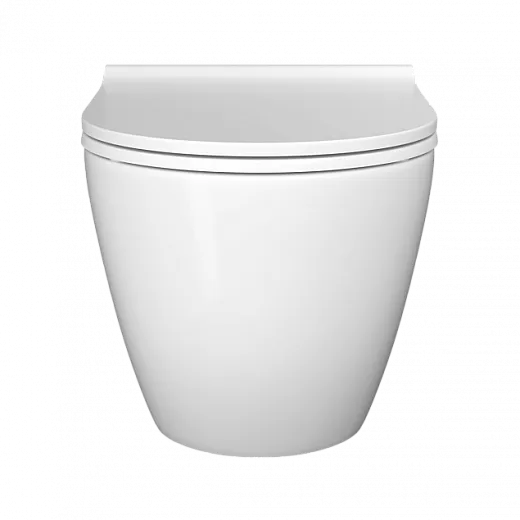 Комплект инсталяции  VitrA Mia Round с унитазом безободковым, с сиденьем микролифт, 9873B003-7205