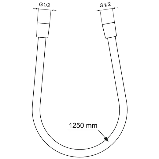 Шланг для душа 1250 мм Ideal Standard IDEALRAIN BE125A2
