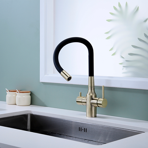 Смеситель PAULMARK SALIX Sa213419-BR, (бронза) Смеситель PAULMARK SALIX Sa213419-BR, (бронза)