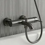 Смеситель для ванны и душа WasserKraft Niers, графит, 3001GR