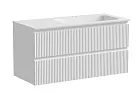 Тумба под раковину Sancos Snob R 100 см подвесная, правая, Bianco, SNR100RW